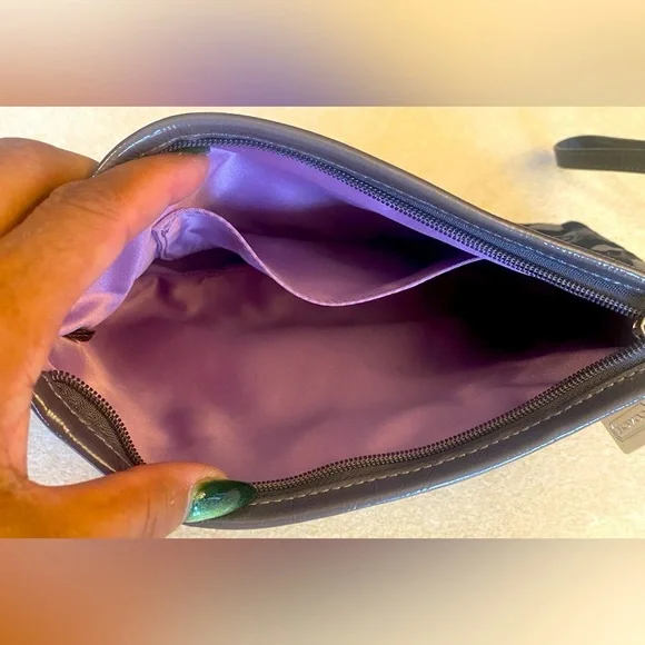 COACH Madison Ocelot Gray Silver Black Wristlet, EUC - Picture 6 of 7